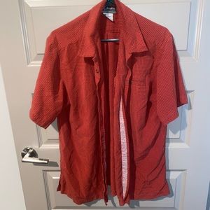 Vintage Columbia shirt L brick red